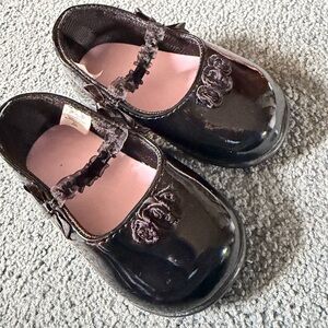Toddler Patent Mary Jane Dress Shoes in Black baby girl size 3 ballet flat
